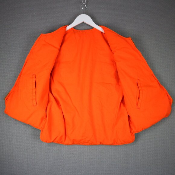 Eddie Bauer 1980s Vintage Reversible Duck Vest Mens Medium - Picture 7 of 8